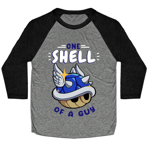 One Shell of A Guy: Blueshell Ver Baseball Tee