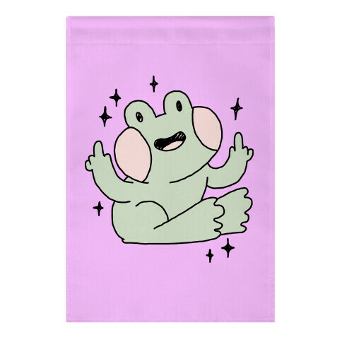 Flicky Frog  Garden Flag