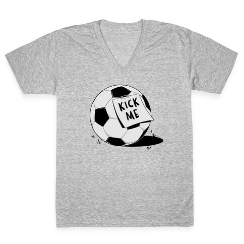 Kick Me V-Neck Tee Shirt