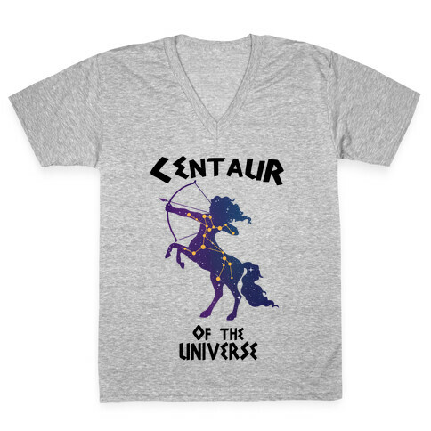 Centaur Of The Universe: Constellation  V-Neck Tee Shirt