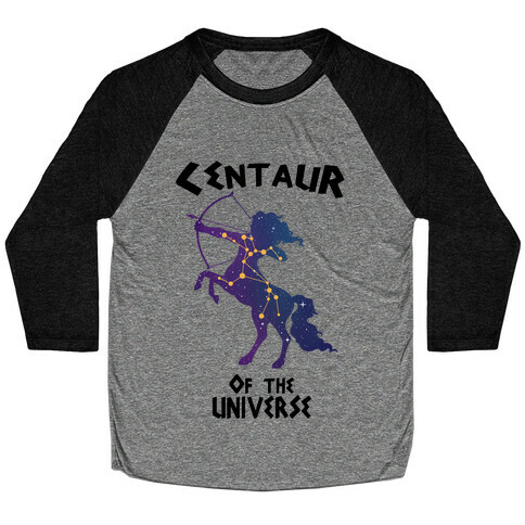 Centaur Of The Universe: Constellation  Baseball Tee