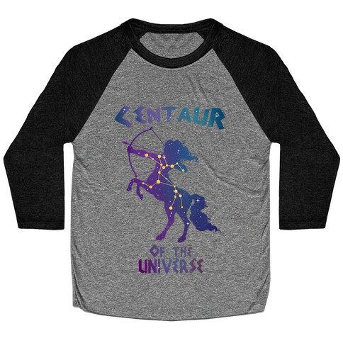 Centaur Of The Universe: Constellation  Baseball Tee