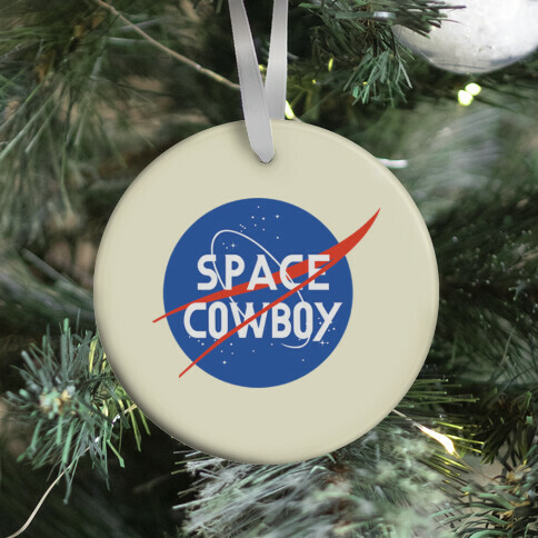 Space Cowboy Parody Ornament