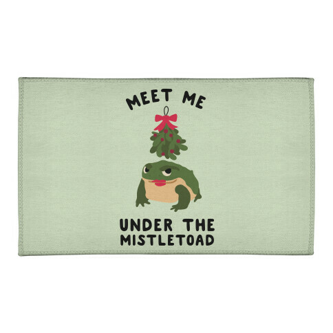 Meet Me Under the MistleToad Welcome Mat