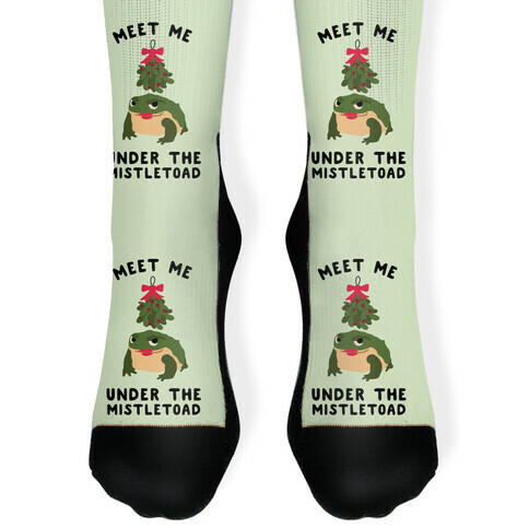 Meet Me Under the MistleToad Sock