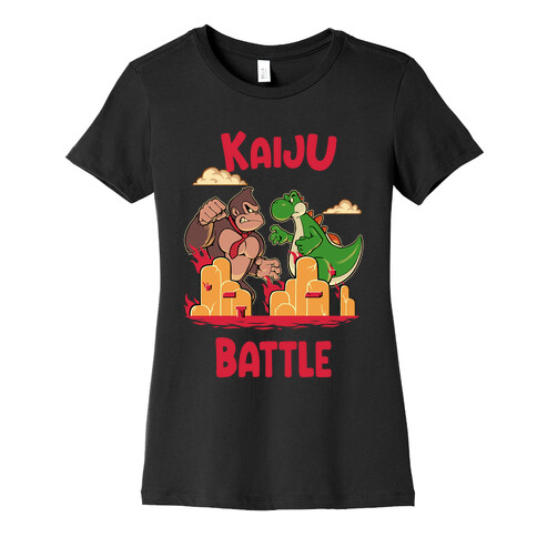 Kaiju Battle Womens T-Shirt