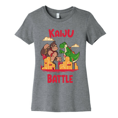 Kaiju Battle Womens T-Shirt