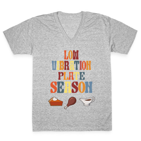 Low Vibration Plate Season V-Neck Tee Shirt
