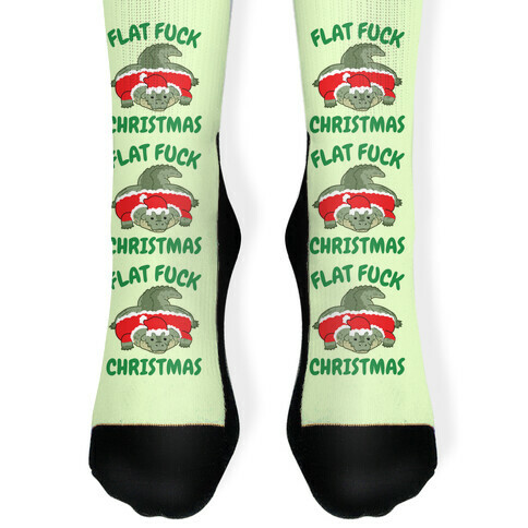 Flat F*** Christmas Sock