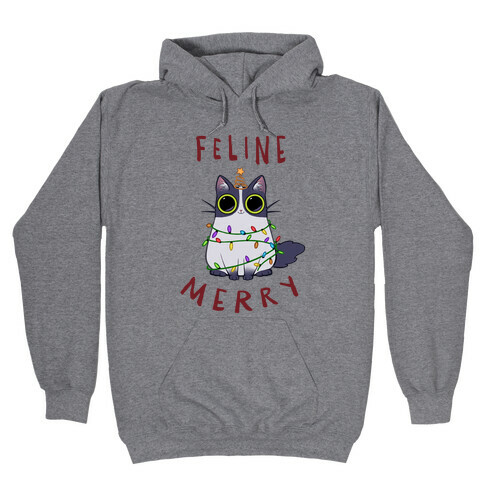 Feline Merry Hooded Sweatshirt