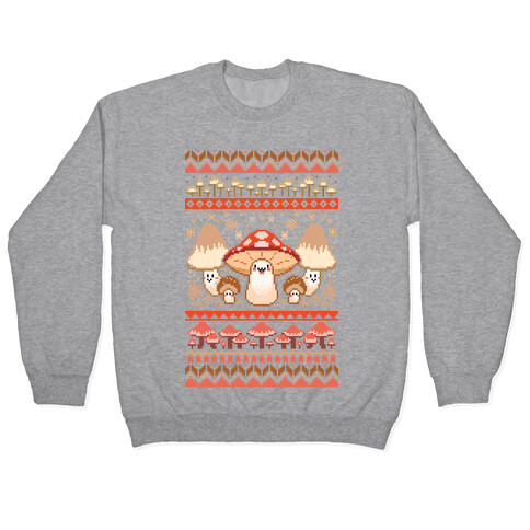 Mushroom Ugly Christmas Sweater Pullover