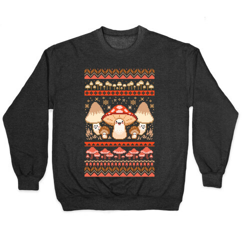 Mushroom Ugly Christmas Sweater Pullover