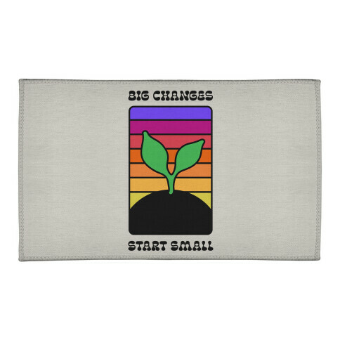 Big Changes Start Small Sprout Welcome Mat