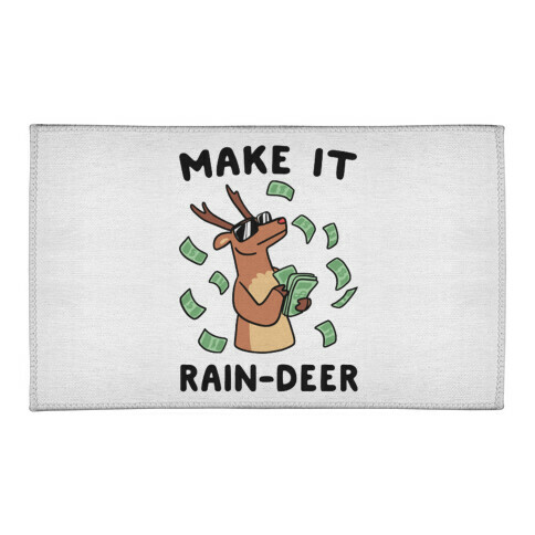Make It Rain-deer Welcome Mat