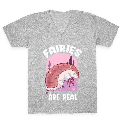Fairies Are Real V-Neck Tee Shirt
