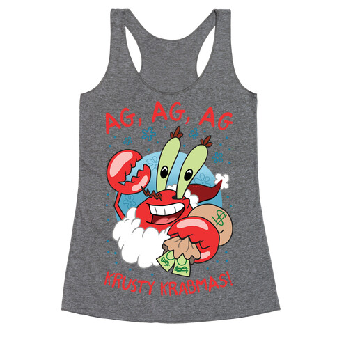 Krusty Krabmas!  Racerback Tank Top