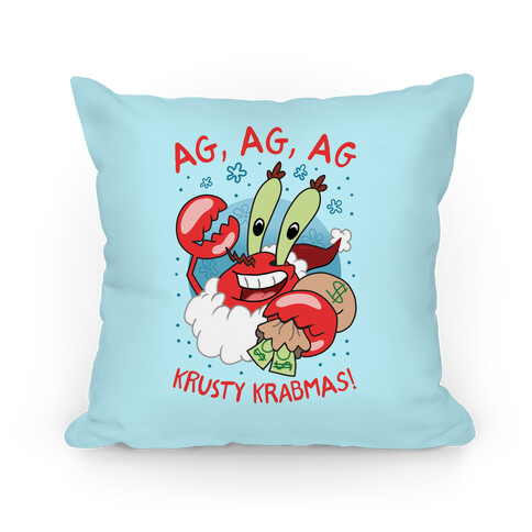 Krusty Krabmas!  Pillow