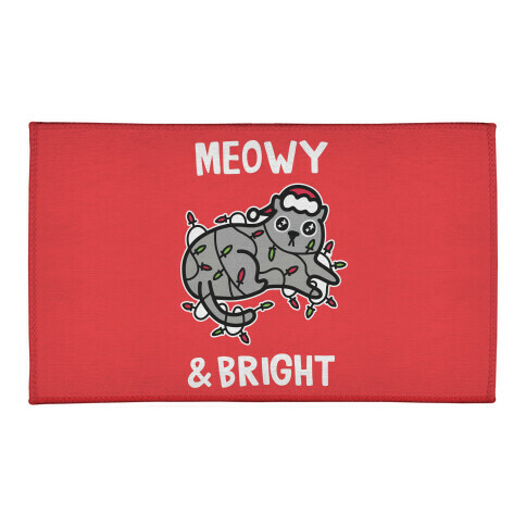Meowy & Bright Welcome Mat