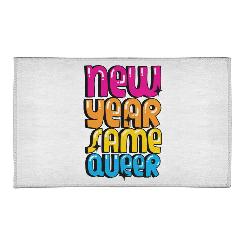 New Year Same Queer Welcome Mat