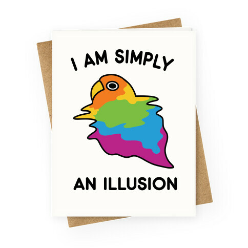 Bird Illusion Greeting Card