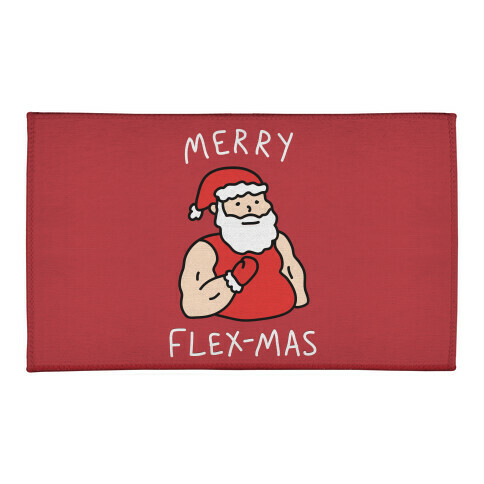 Merry Flex-mas Welcome Mat