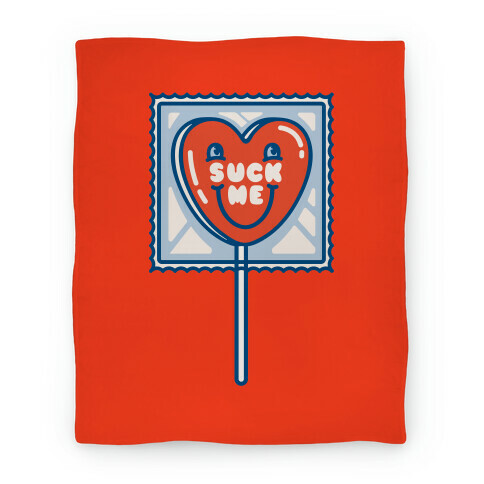 Suck Me Heart Lollipop Blanket