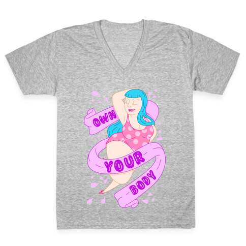 Own Your Body V-Neck Tee Shirt