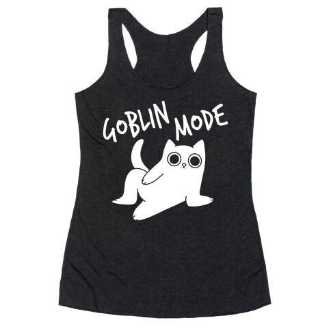 Goblin Mode Cat Racerback Tank Top