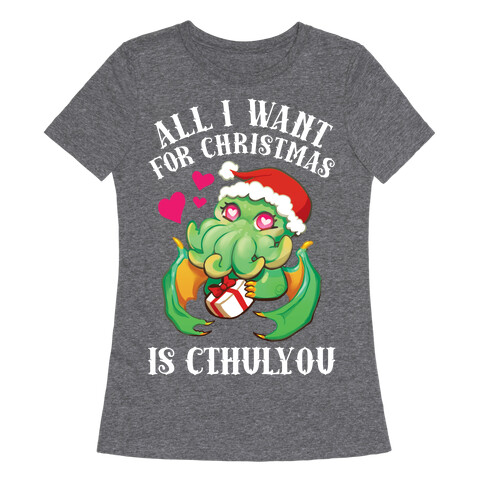 All I Want For Christmas Is Cthulyou Womens T-Shirt