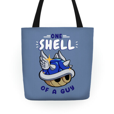 One Shell of A Guy: Blueshell Ver Tote