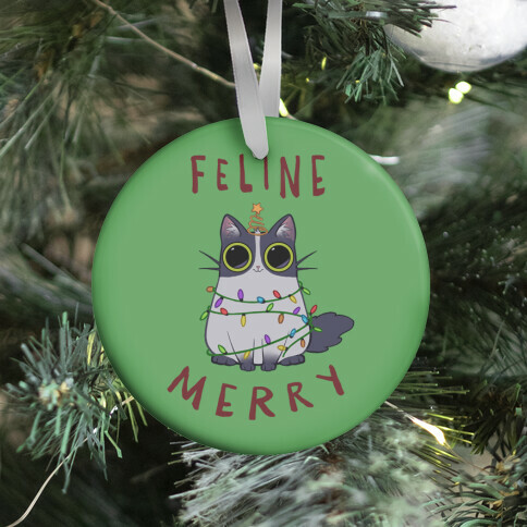 Feline Merry Ornament