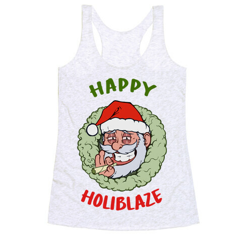 Happy Holiblaze Racerback Tank Top