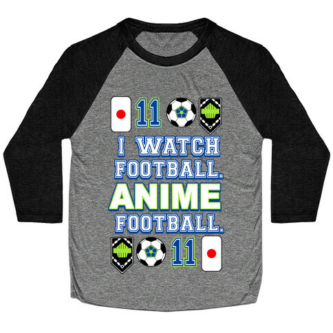 I Watch Football. Anime Football.  Baseball Tee