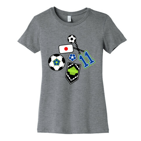 Football Anime Pattern Womens T-Shirt