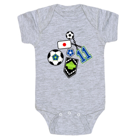 Football Anime Pattern Baby One-Piece