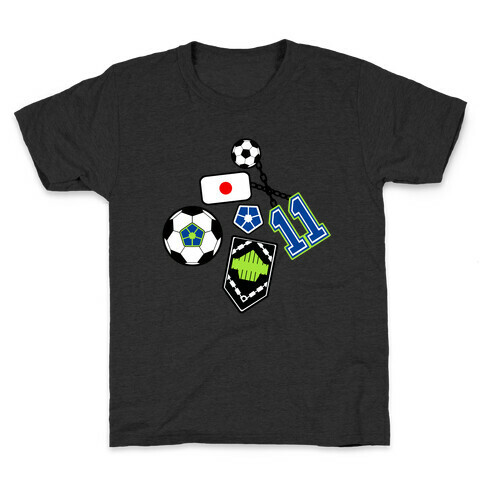 Football Anime Pattern Kids T-Shirt