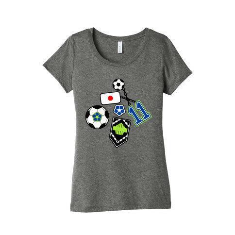 Football Anime Pattern Womens T-Shirt