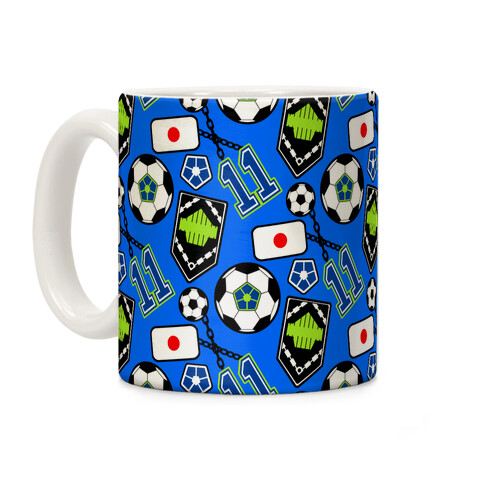 Football Anime Pattern Coffee Mug