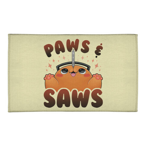 Paws & Saws Welcome Mat