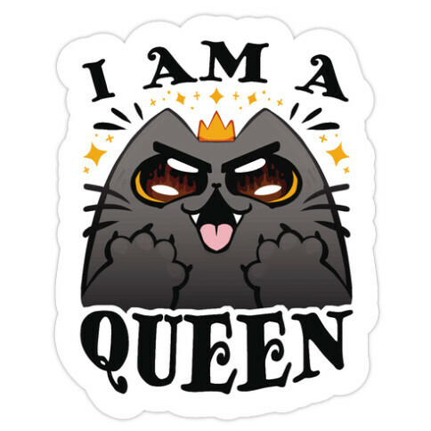 I Am A Queen Die Cut Sticker