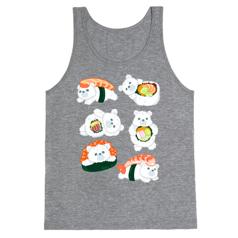 Sushi Bears Pattern Tank Top