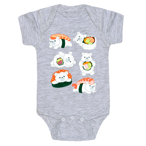 Sushi Bears Pattern Baby One-Piece