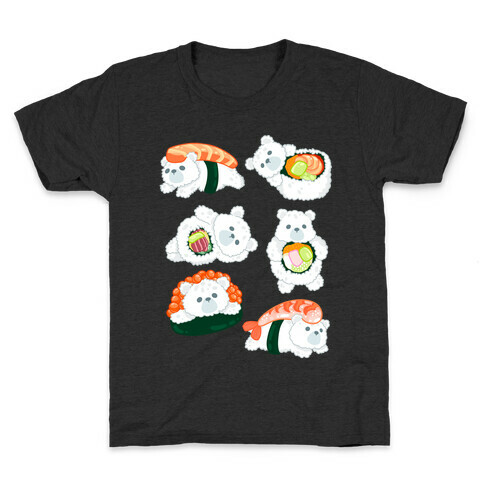 Sushi Bears Pattern Kids T-Shirt
