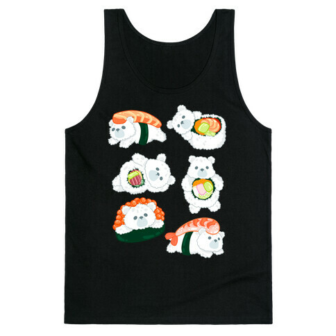 Sushi Bears Pattern Tank Top