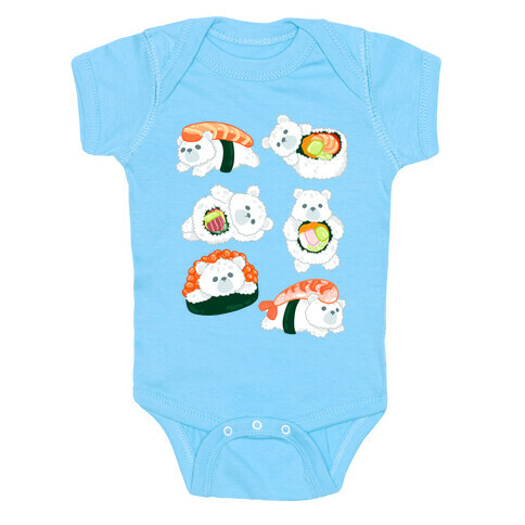 Sushi Bears Pattern Baby One-Piece