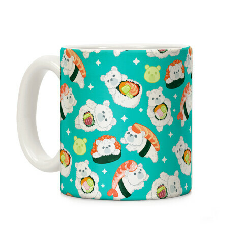 Sushi Bears Pattern Coffee Mug