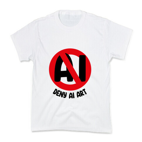 Deny AI Art Kids T-Shirt