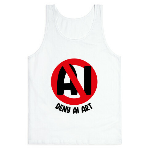 Deny AI Art Tank Top