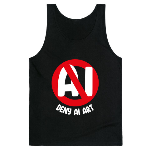 Deny AI Art Tank Top