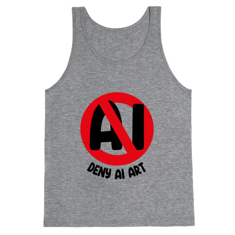 Deny AI Art Tank Top